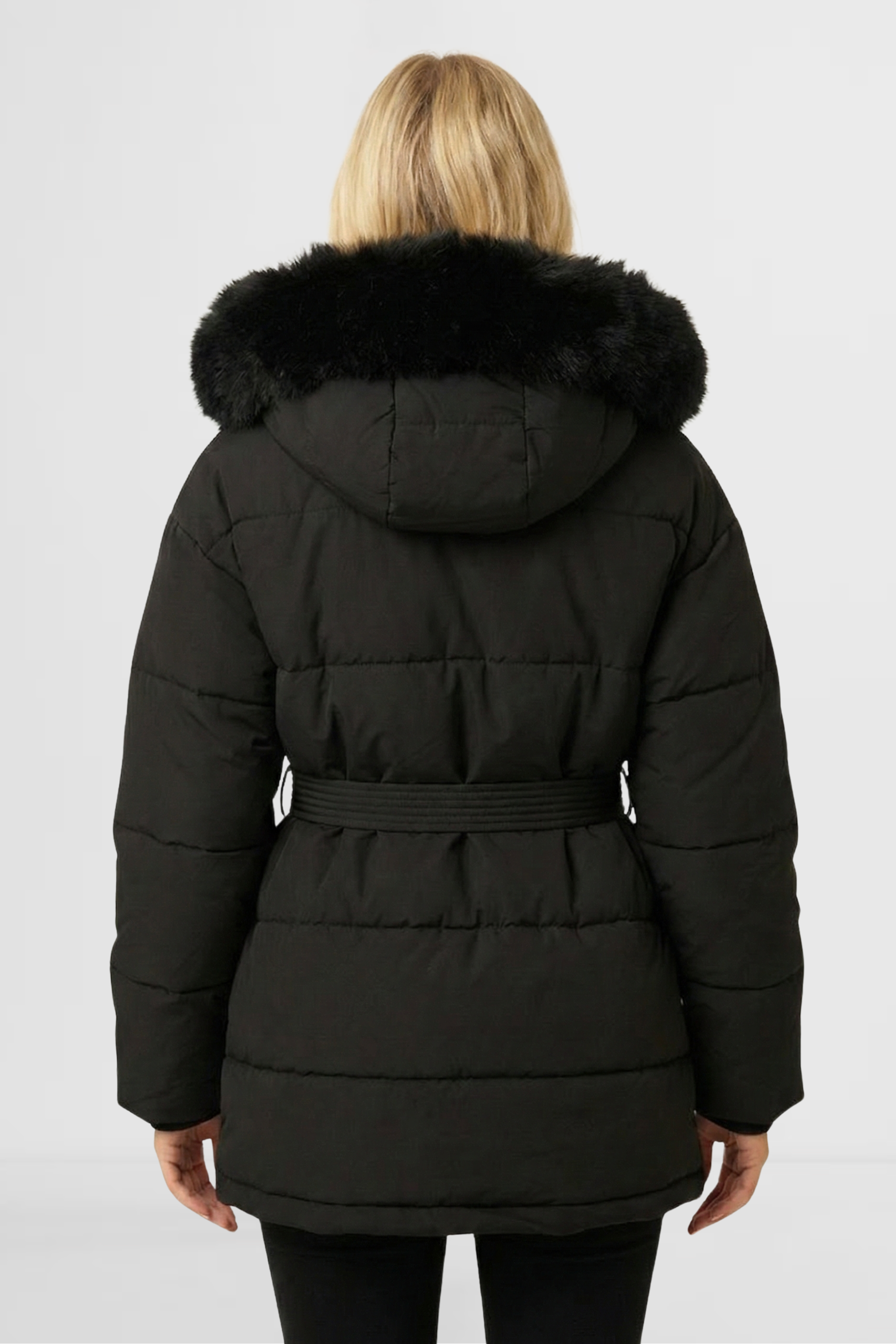 Onyx – LOHNR Aspen Jacket women’s puffer jacket back view synthetic insulated material