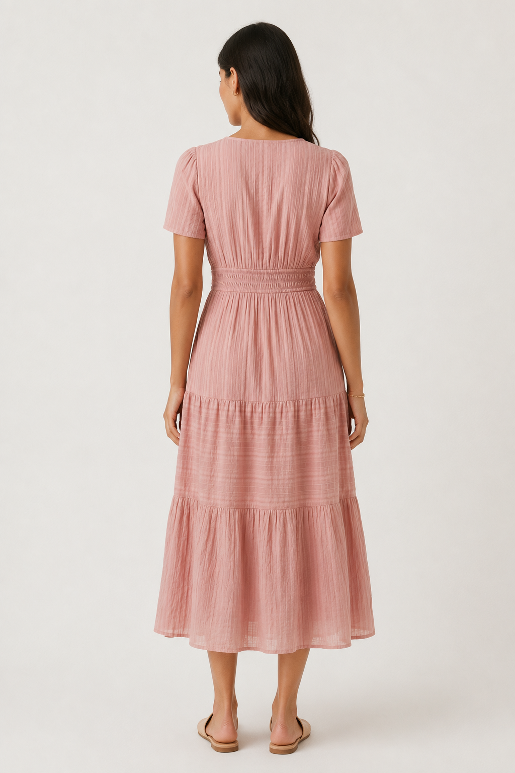 solne pink tiered maxi dress Glowing in pink on my special day! Thanks to @felonyrose__n in Solne Pink Tiered Maxi Dress #missrosier #missrosierofficial #maxidresses #pinkdress #partydresses