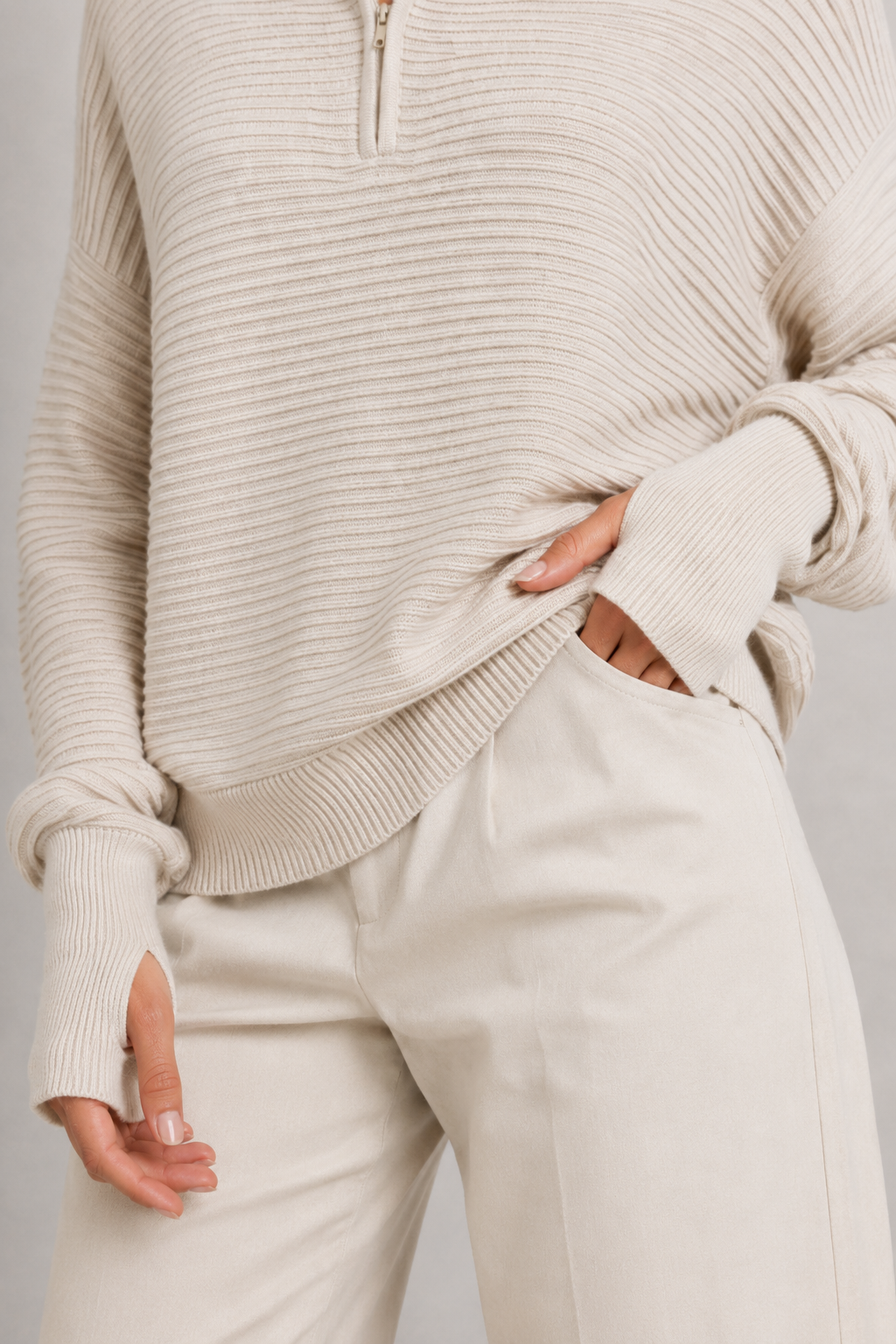 Luxe Rib Quarter-Zip