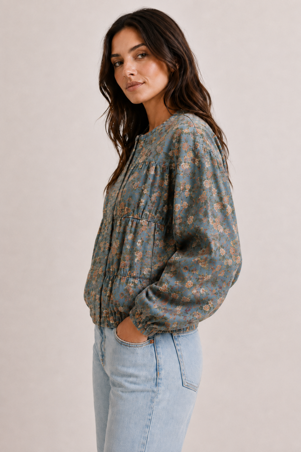 Elowen Floral Bomber