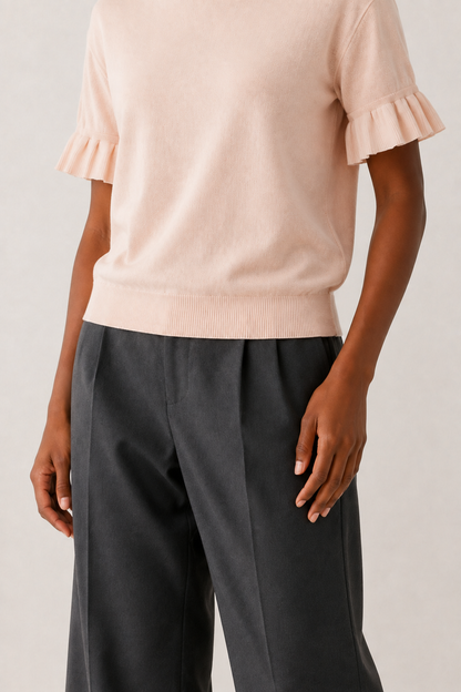 Aveline Ruffle Knit Top