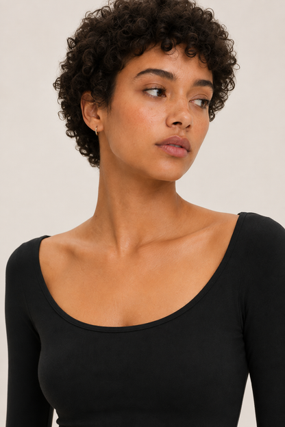 Sculpt Boatneck 3/4-Sleeve Top