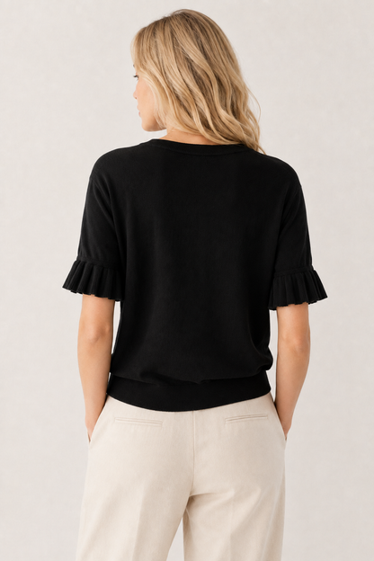 Aveline Ruffle Knit Top