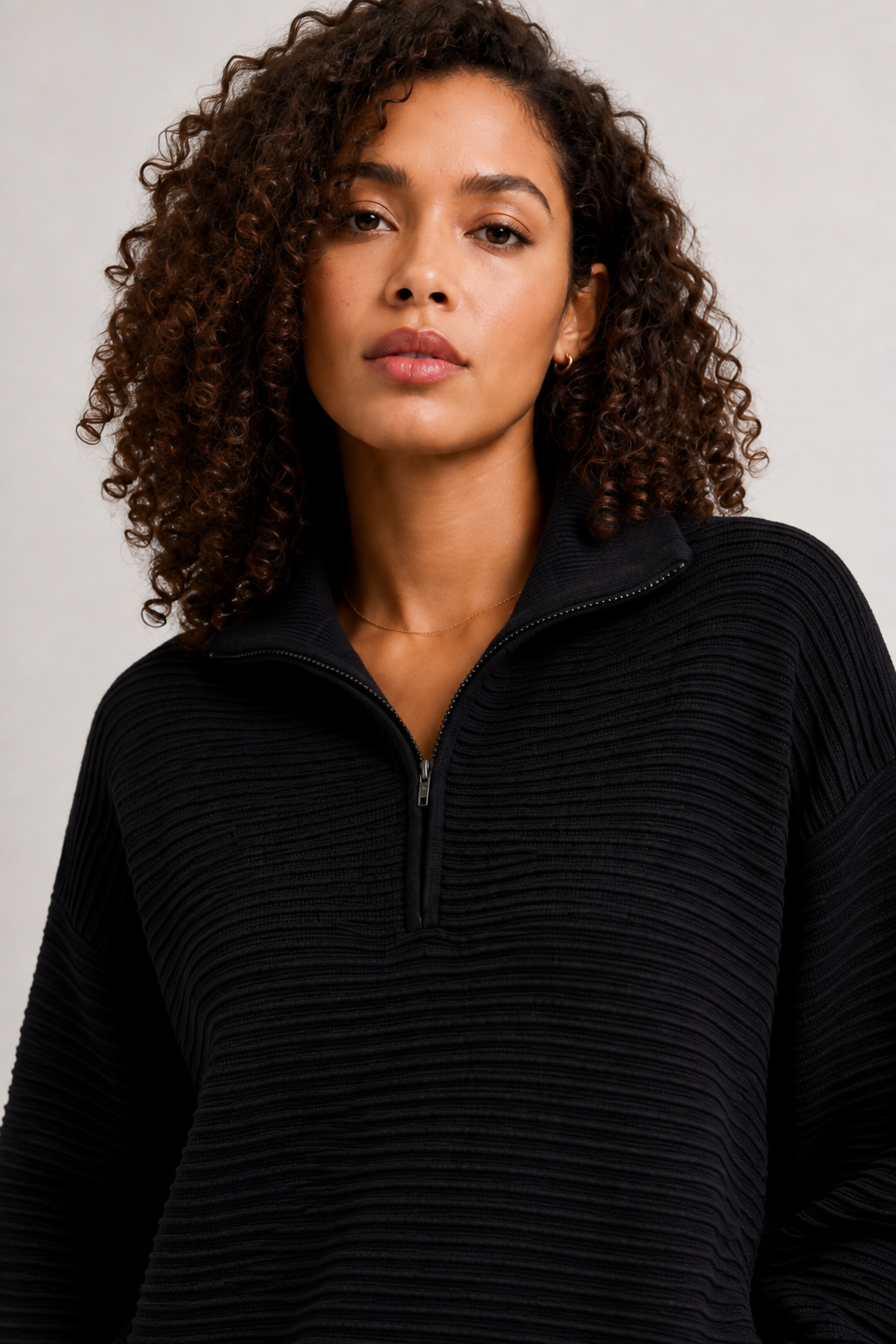 Luxe Rib Quarter-Zip