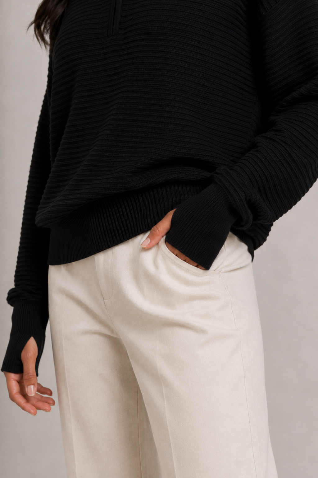 Luxe Rib Quarter-Zip