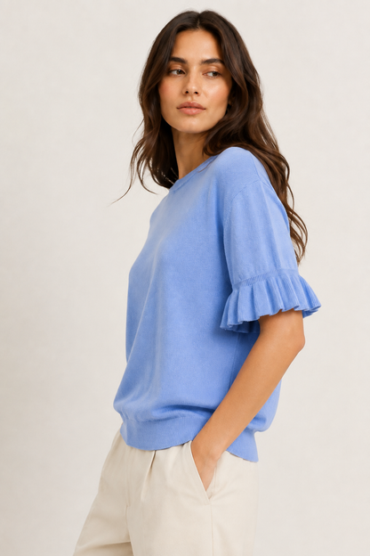 Aveline Ruffle Knit Top