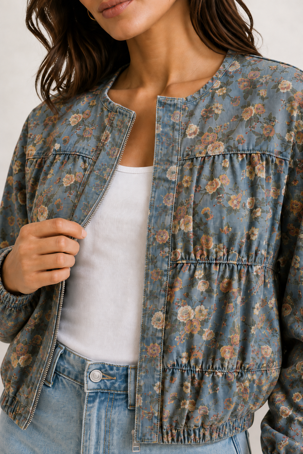 Elowen Floral Bomber