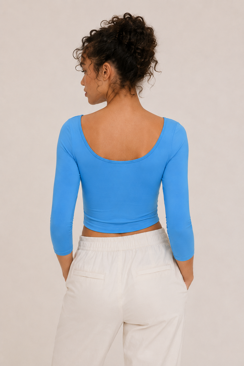 Sculpt Boatneck 3/4-Sleeve Top
