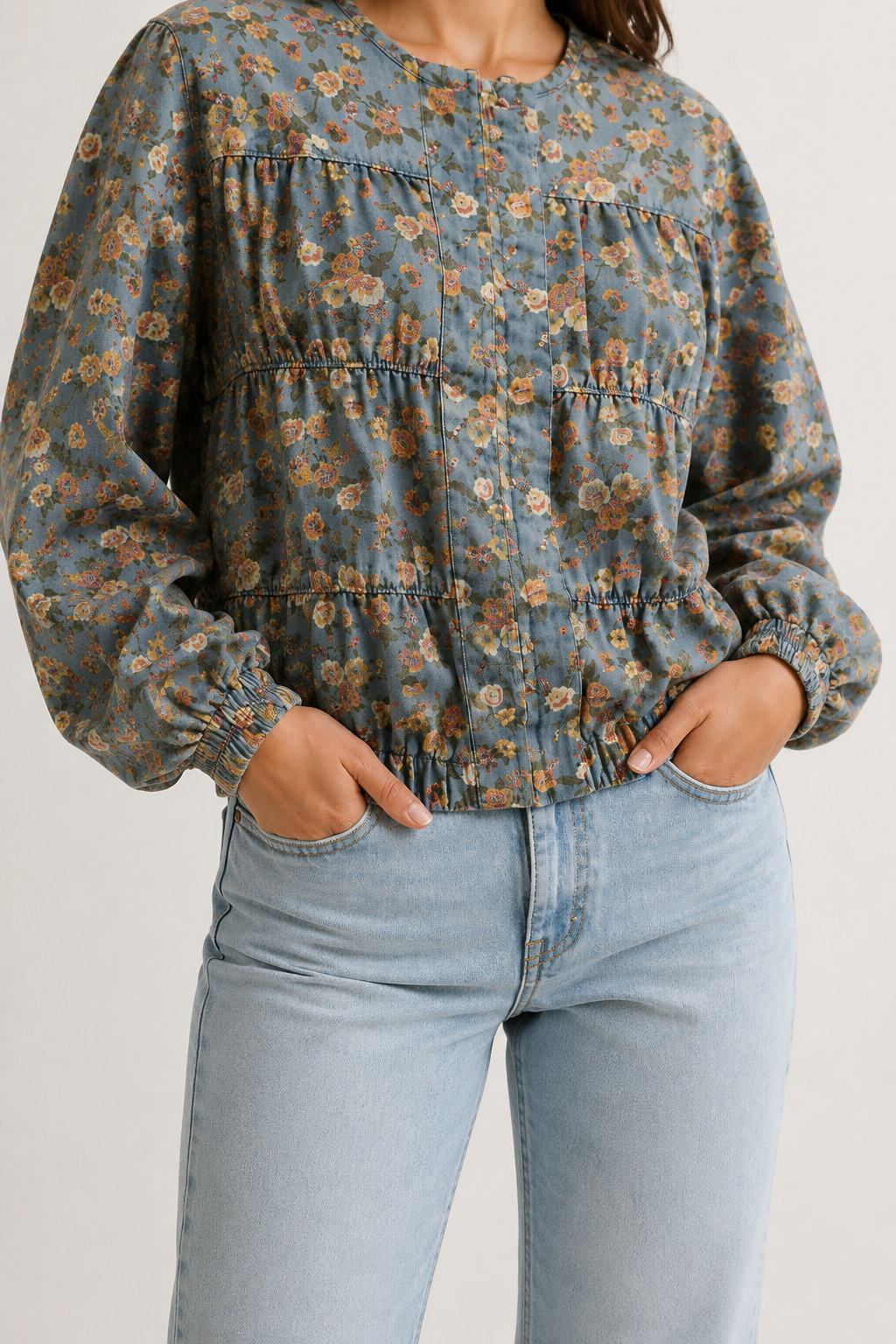 Elowen Floral Bomber
