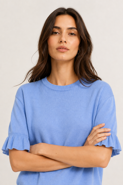 Aveline Ruffle Knit Top