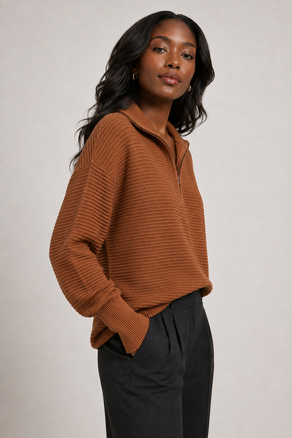Luxe Rib Quarter-Zip