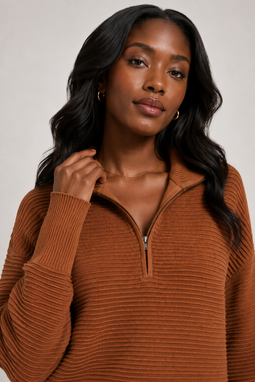 Luxe Rib Quarter-Zip