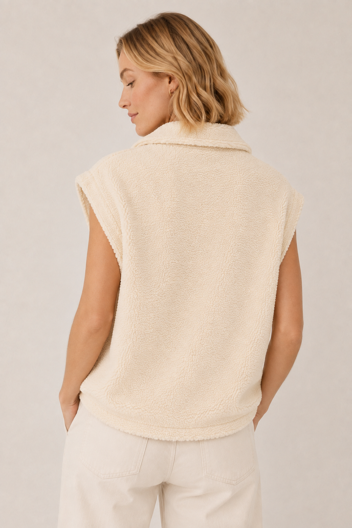 Alpine Sherpa Vest - Light Birch