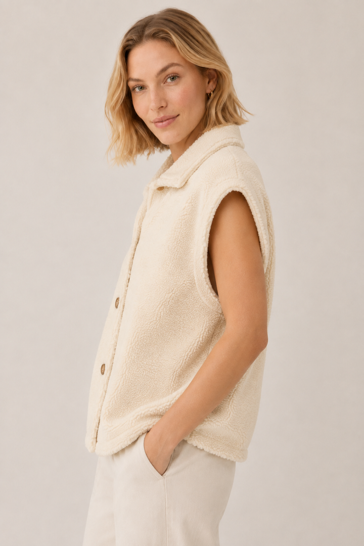 Alpine Sherpa Vest - Light Birch