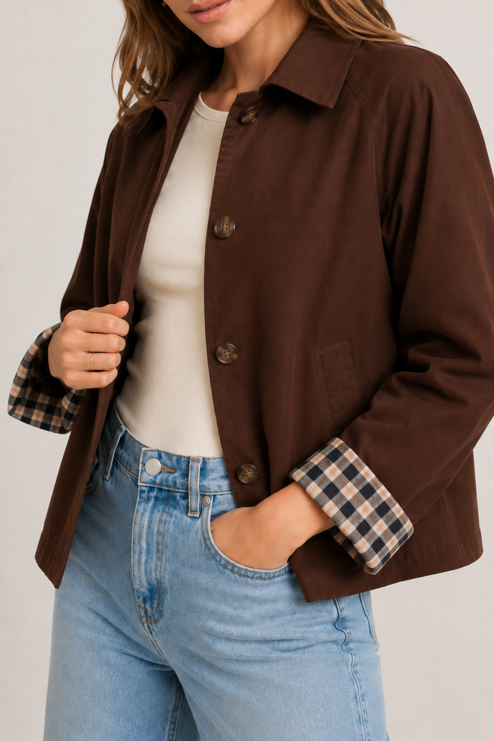 Regent Short Trench - Rich Mocha Brown
