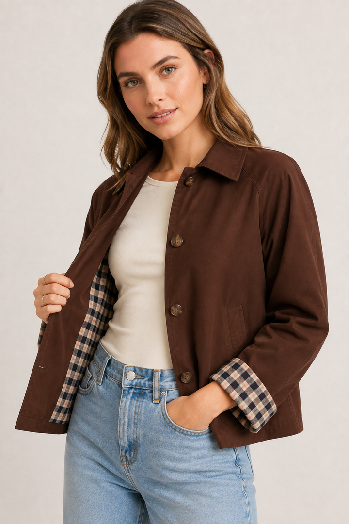 Regent Short Trench - Rich Mocha Brown