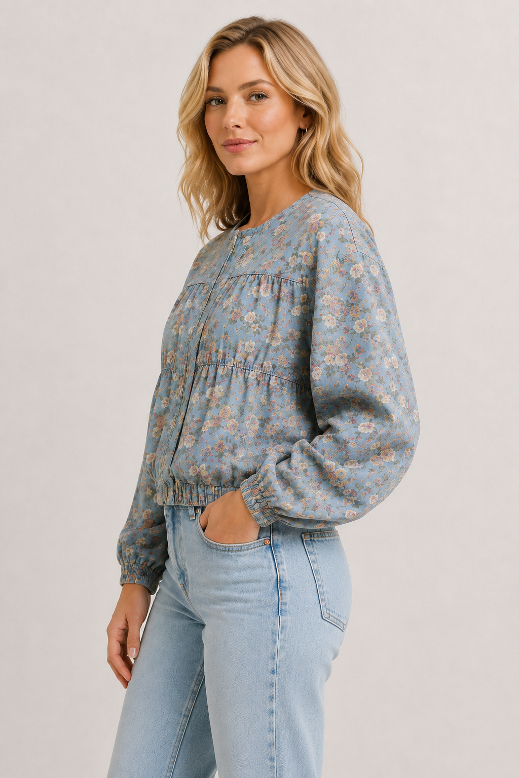 Elowen Floral Bomber