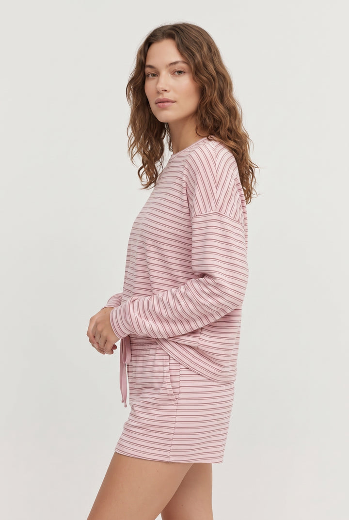Paloma Weekender Set - Dusty Rose Stripe