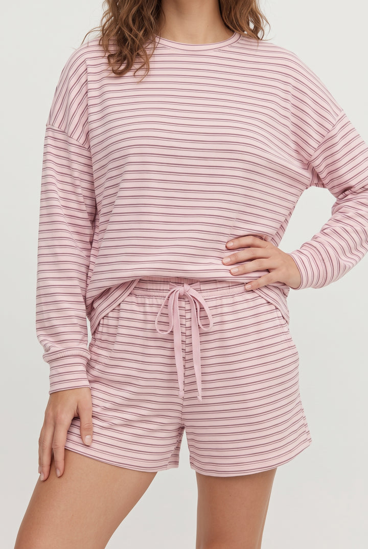 Paloma Weekender Set - Dusty Rose Stripe