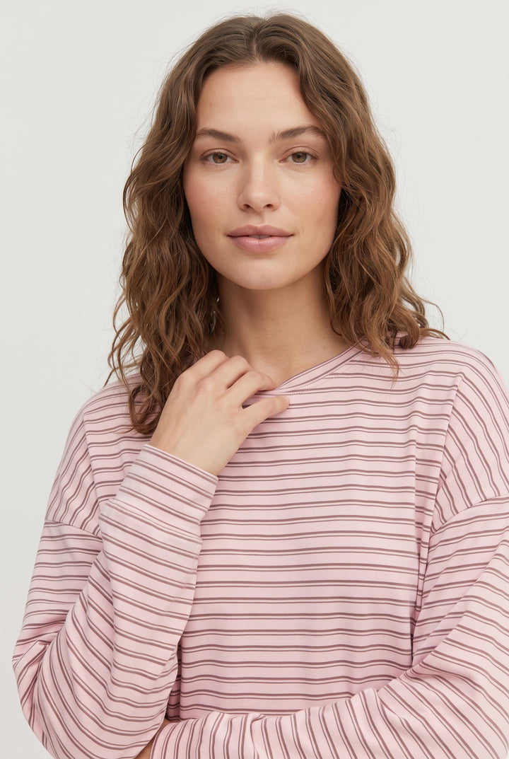 Paloma Weekender Set - Dusty Rose Stripe