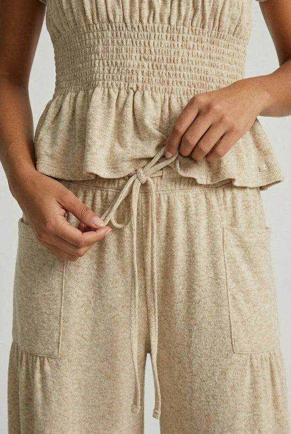 LOHNR premium women's loungewear matching set in Birch