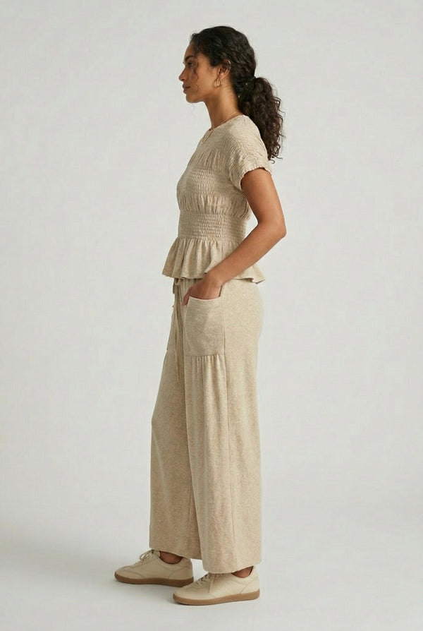 LOHNR premium women's loungewear matching set in Birch