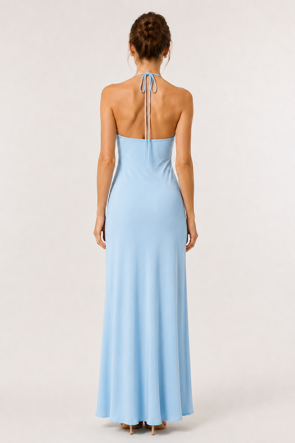 Lohnr Calla Halter Dress open back maxi gown