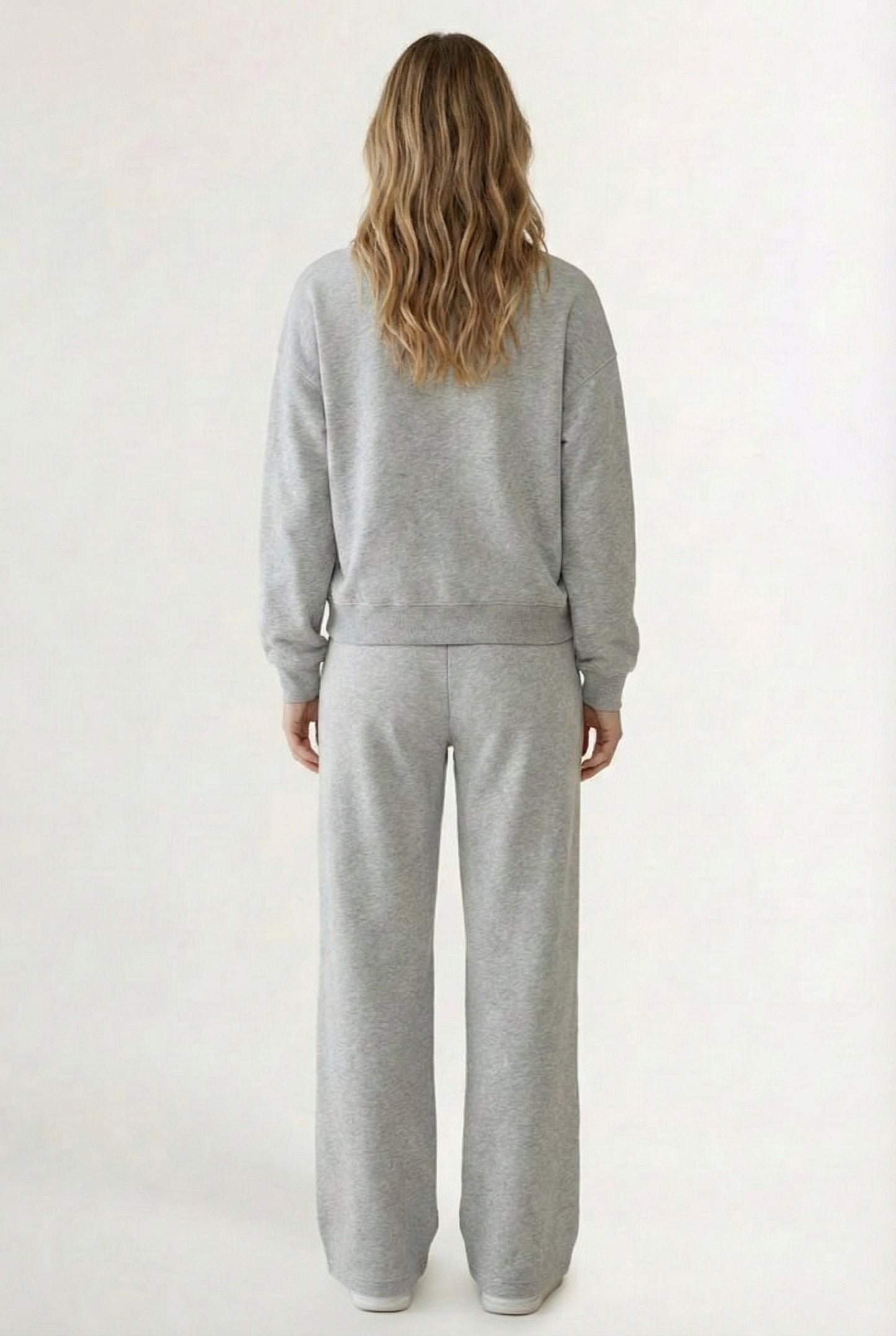 LOHNR Column Set in Dover Grey - Women's Smooth Sweatshirt Lounge Set