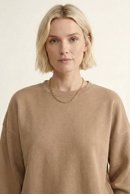 LOHNR Column Set in GD Birch - Women's Smooth Sweatshirt Lounge Set