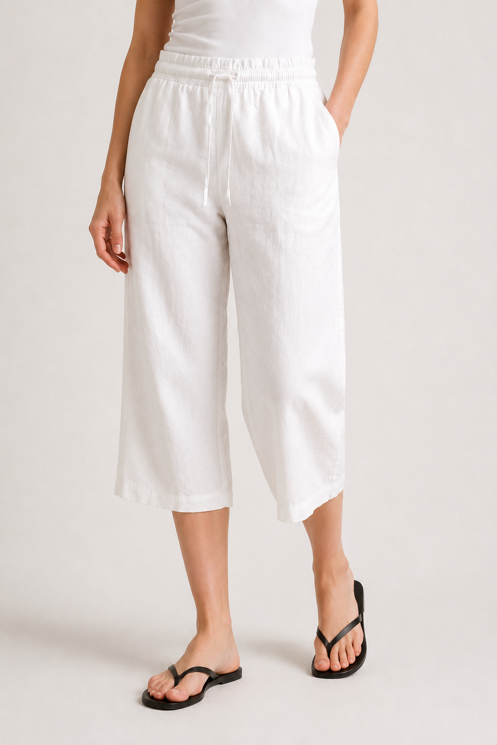 Lohnr relaxed cropped trouser in light birch
