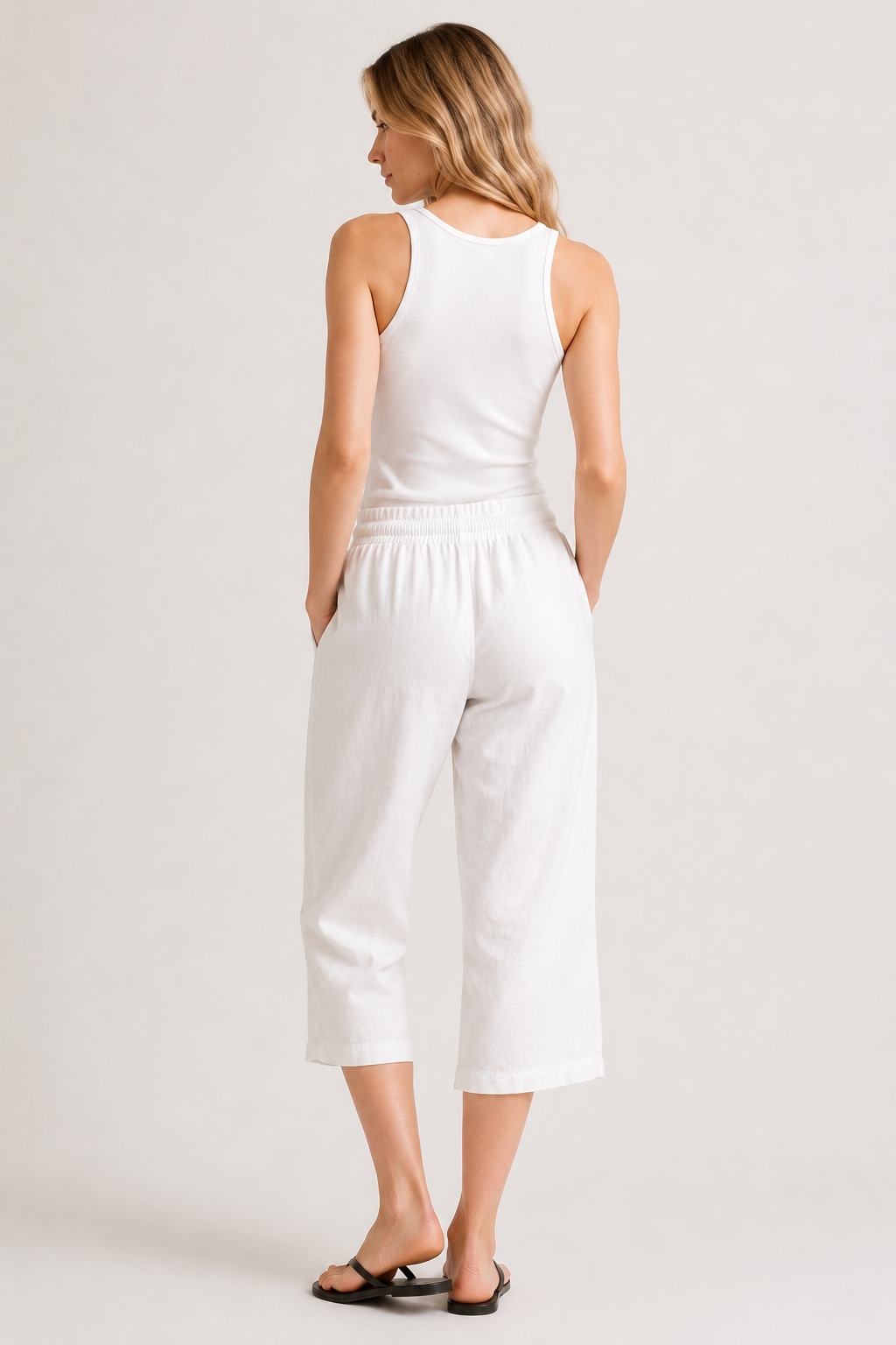 Lohnr relaxed cropped trouser in light birch