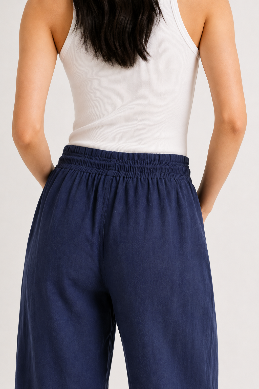 Lohnr relaxed cropped trouser in nightshade