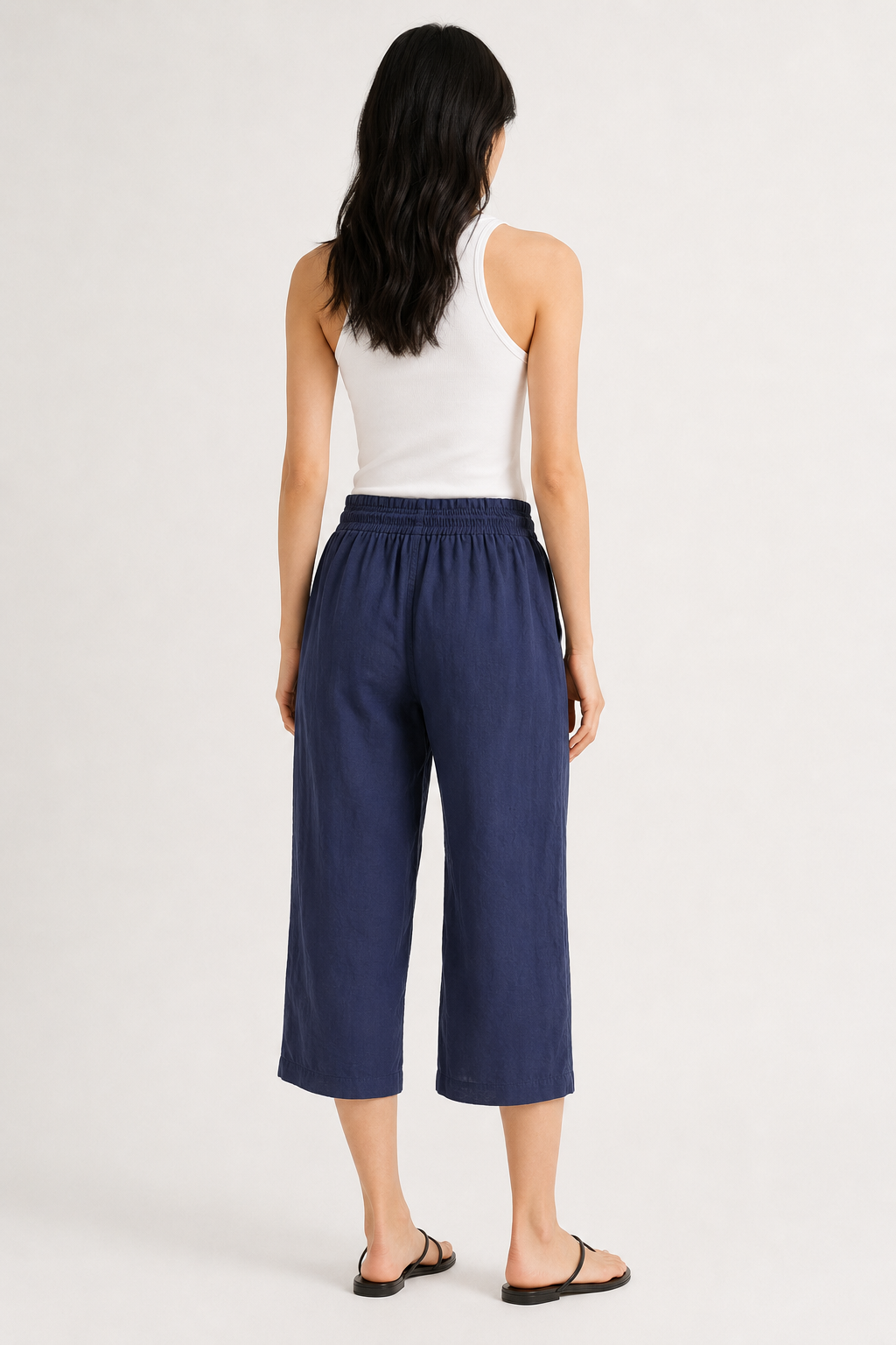 Lohnr relaxed cropped trouser in nightshade