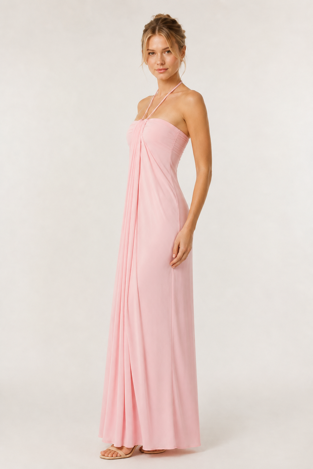 Lohnr Calla Halter Dress open back maxi gown