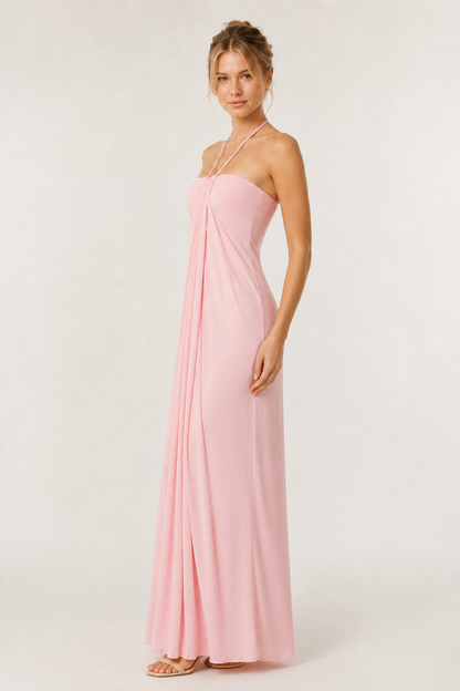 Lohnr Calla Halter Dress open back maxi gown