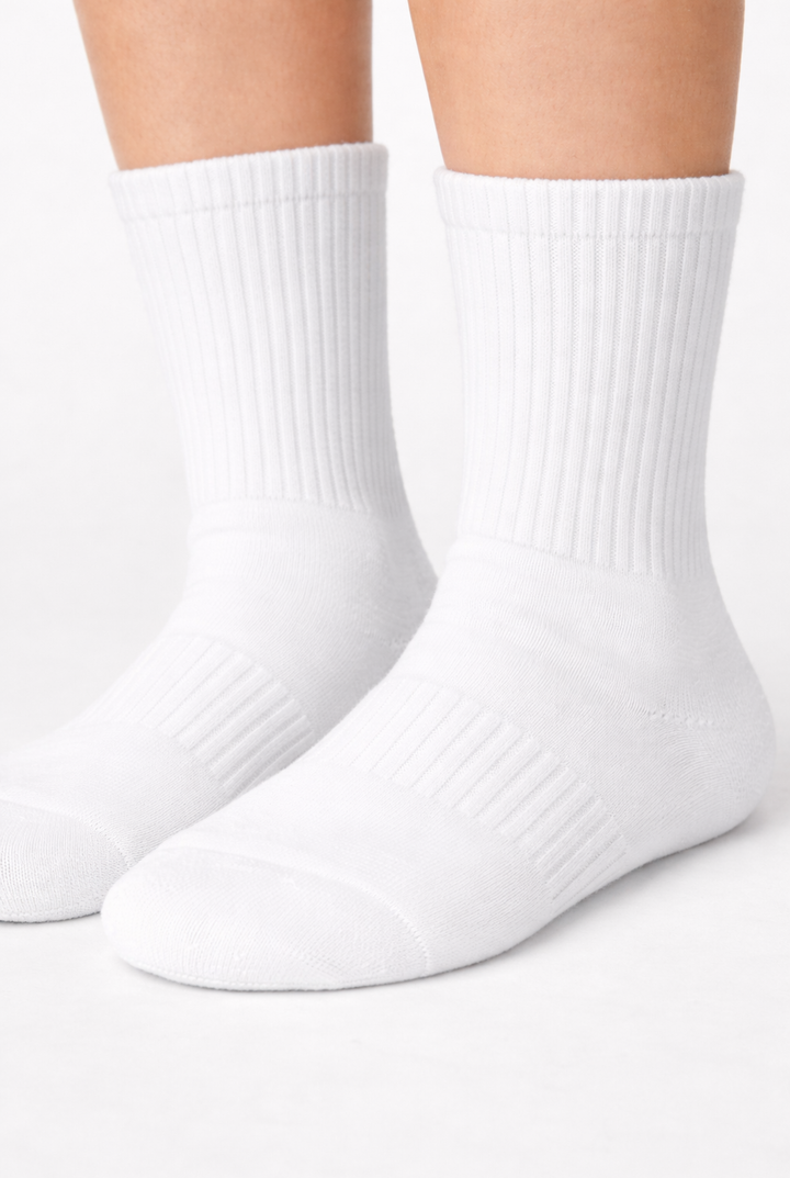 Sunday Crew Sock - White