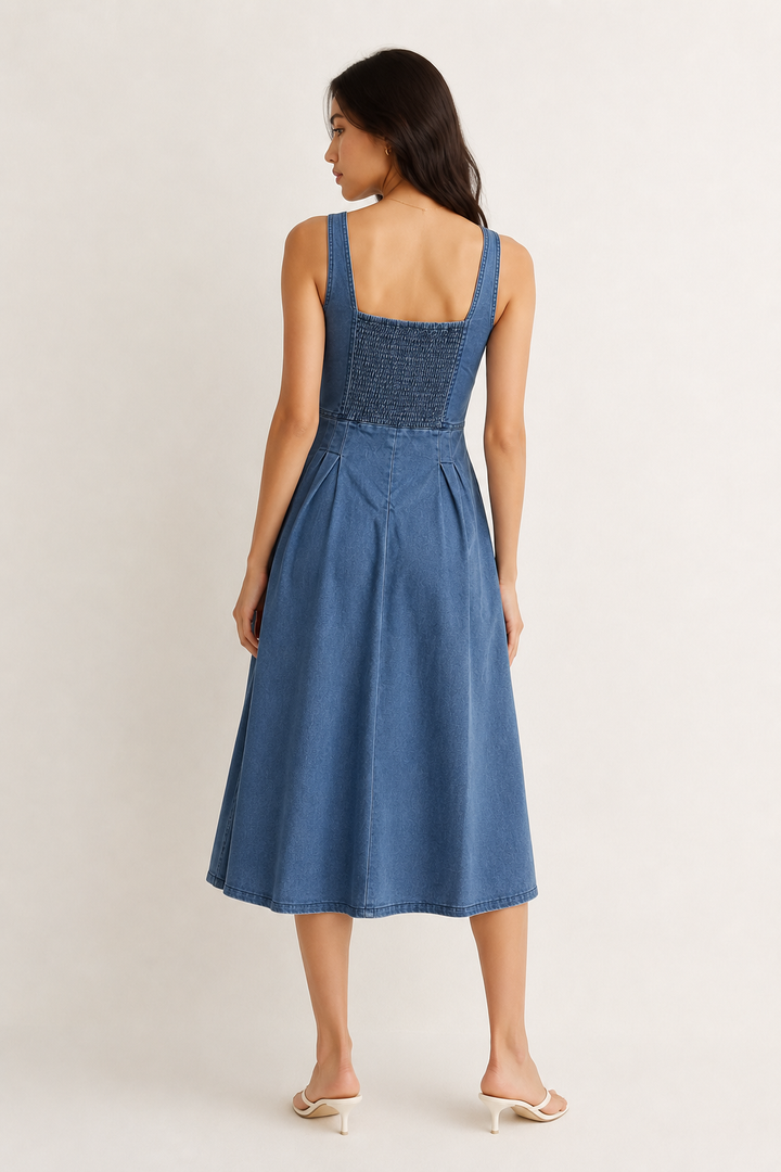 Vivienne Bustier Dress - Midnight Wash
