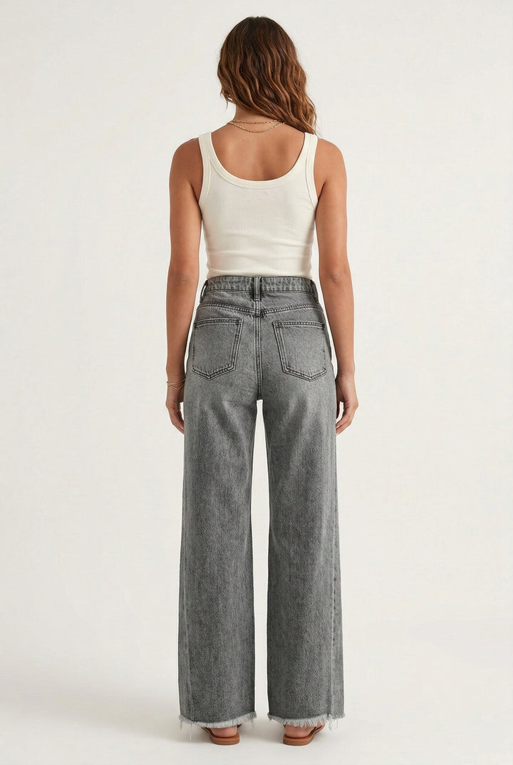 Sloane Seamed Jean - Washed Ash