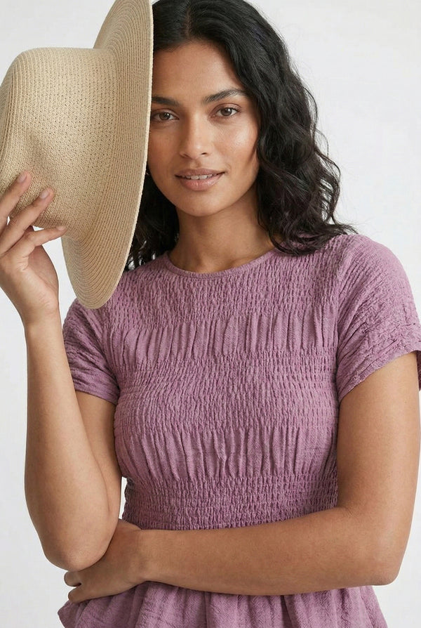 LOHNR premium women's loungewear matching set in Worn Rose