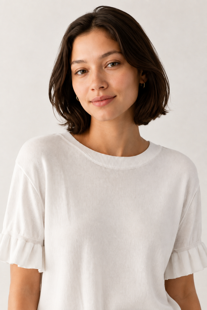 Aveline Ruffle Knit Top