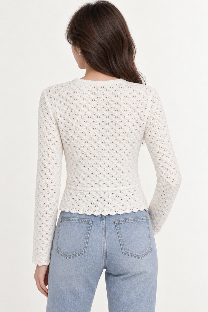 Cassia Cardigan - Ecru