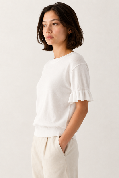 Aveline Ruffle Knit Top