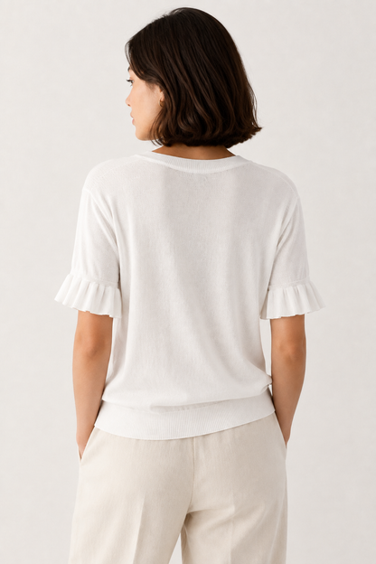Aveline Ruffle Knit Top