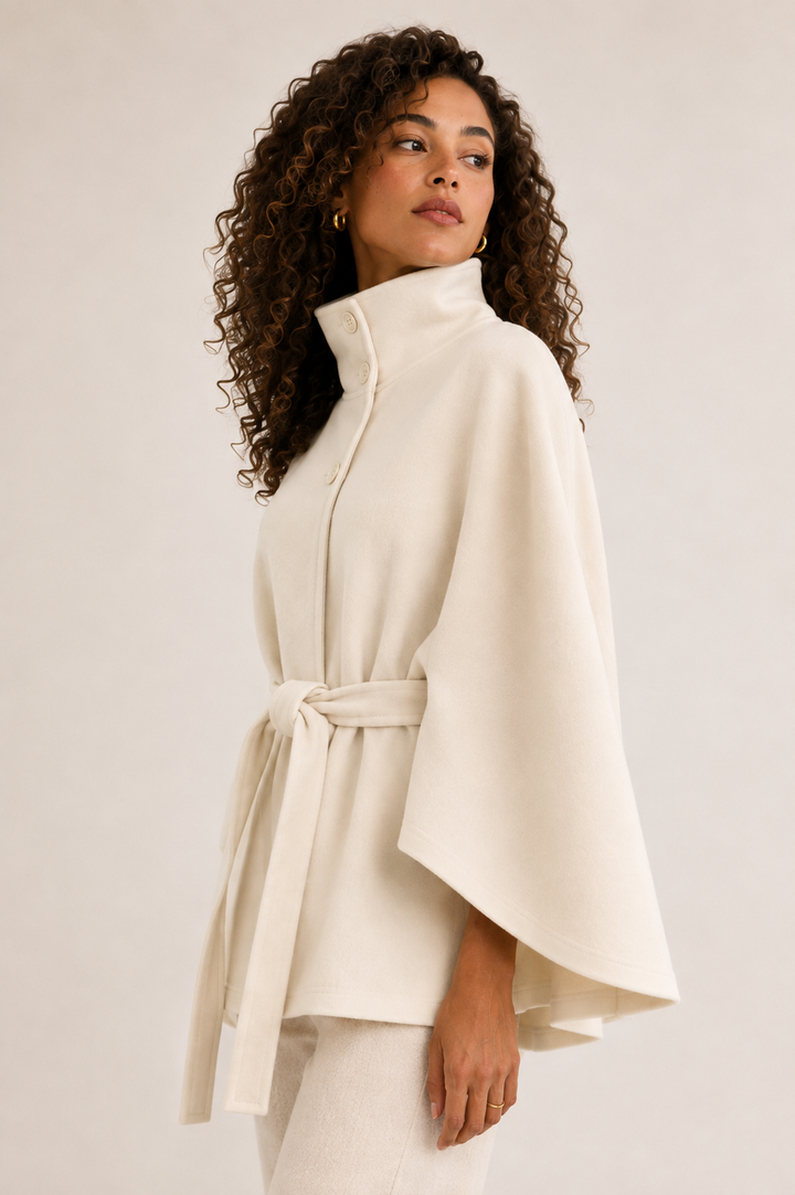 Sutton Cape Coat - Soft Ivory