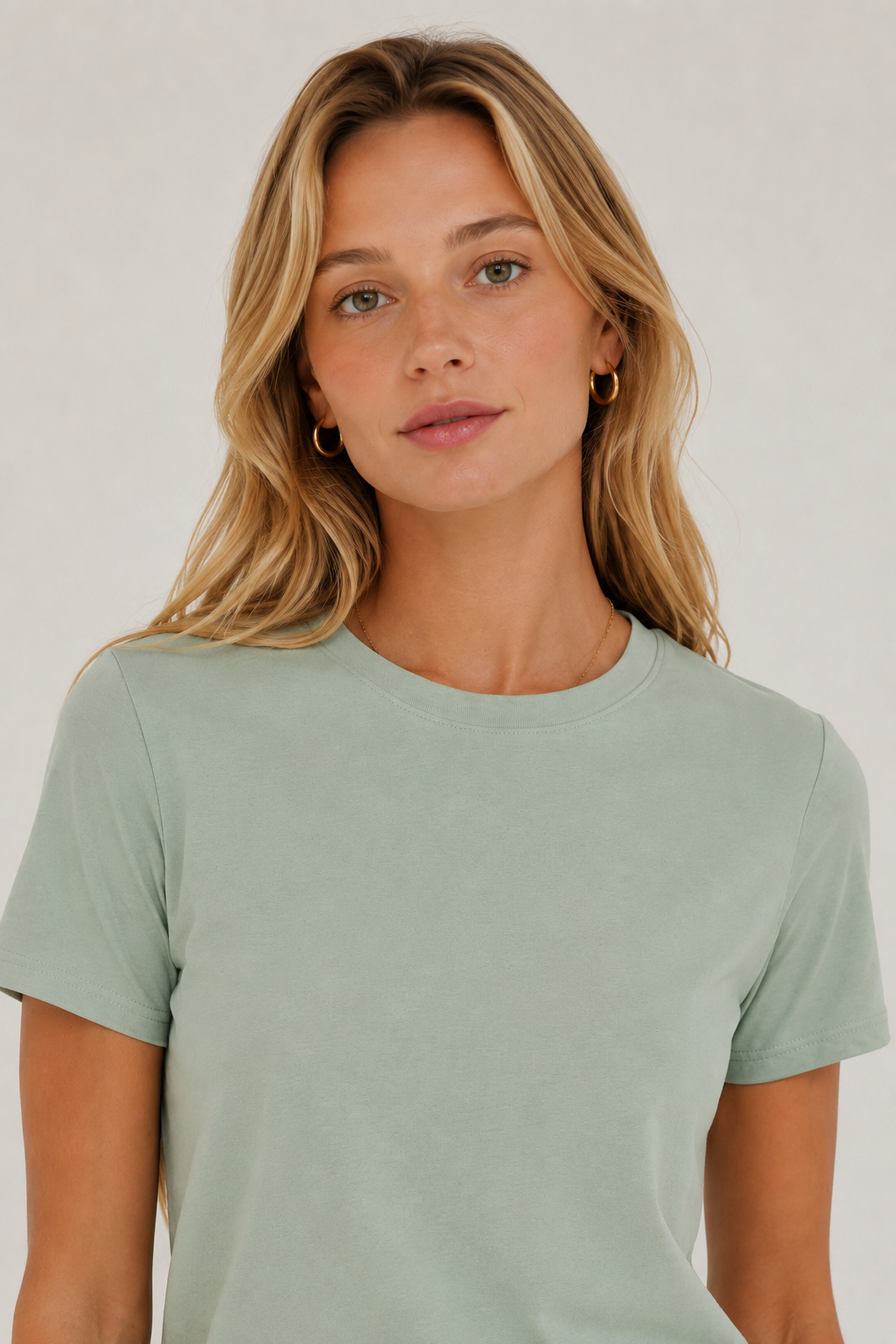 Womens casual eucalyptus green short sleeve t-shirt mini dress
